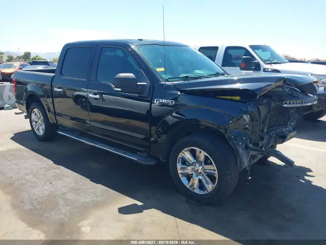 1FTEW1C55JKC54794 — 2018 Ford F-150 XLT, Передняя часть (Front End), фото до ремонта