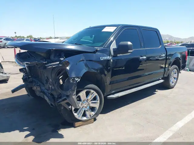 1FTEW1C55JKC54794 — 2018 Ford F-150 XLT, фото 2 с аукциона IAAI 29.09.2026, Передняя часть