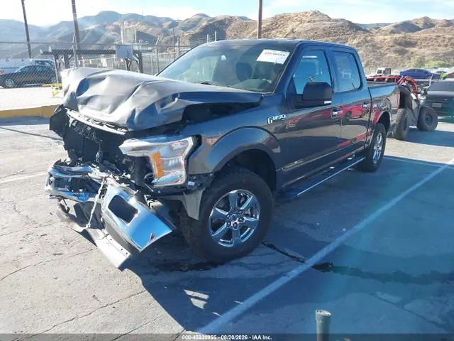 1FTEW1EP6JKD93296 — 2018 Ford F-150 XLT, фото 2 с аукциона IAAI 14.10.2026, Передняя часть