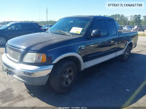 1999 Ford F-150 Lariat/Xl/Xlt VIN 1FTRX17L1XNA67759 фото 3
