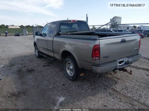 2001 Ford F-150 Lariat/Xl/Xlt VIN 1FTRX18L51NA63817 фото 4