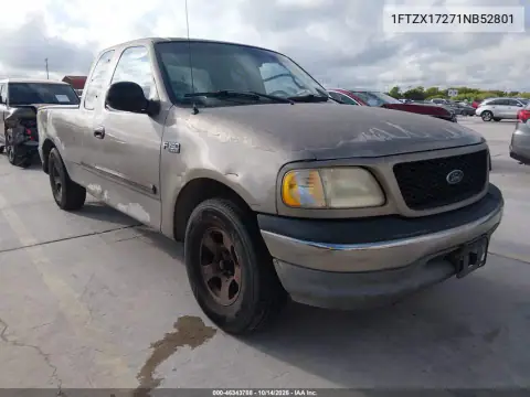 1FTZX17271NB52801 — 2001 Ford F-150, Сзади, фото до ремонта