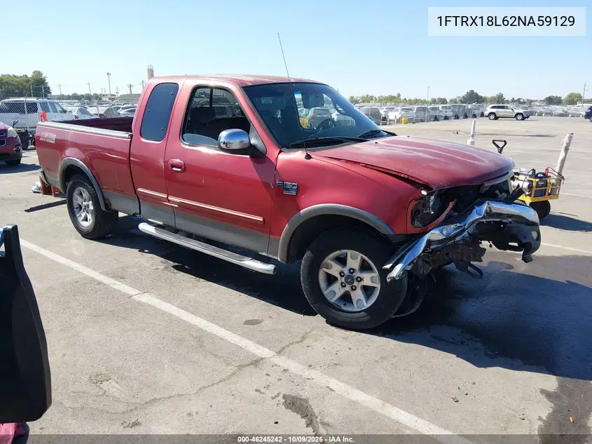 2002 Ford F-150 Lariat/Xl/Xlt VIN 1FTRX18L62NA59129 фото 1