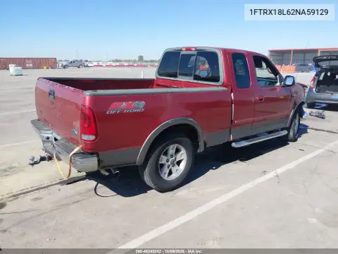 2002 Ford F-150 Lariat/Xl/Xlt VIN 1FTRX18L62NA59129 фото 4