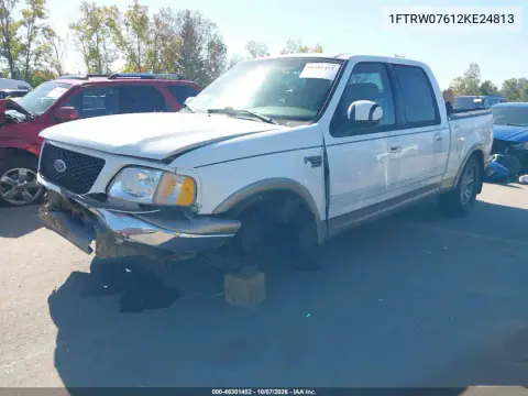 2002 Ford F-150 Lariat/Xlt VIN 1FTRW07612KE24813 фото 2