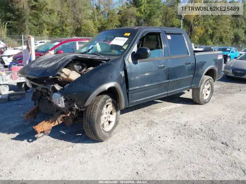 1FTRW08L62KE25489 — 2002 Ford F-150, фото 2 с аукциона IAAI, Повреждение двигателя