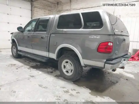 1FTRW08L02KB47589 — 2002 Ford F-150, фото 3 с аукциона IAAI, Кража