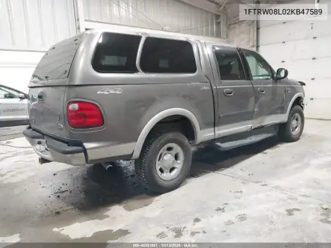 1FTRW08L02KB47589 — 2002 Ford F-150, фото 4 с аукциона IAAI, Кража