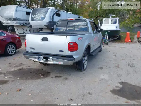 2003 Ford F-150 Lariat/Xlt VIN 1FTRW08603KC56761 фото 5
