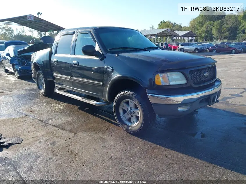 2003 Ford F-150 Lariat/Xlt VIN 1FTRW08L13KD83217 фото 2