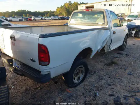 2003 Ford F-150 Xl/Xlt VIN 1FTRF17293NB51011 фото 4