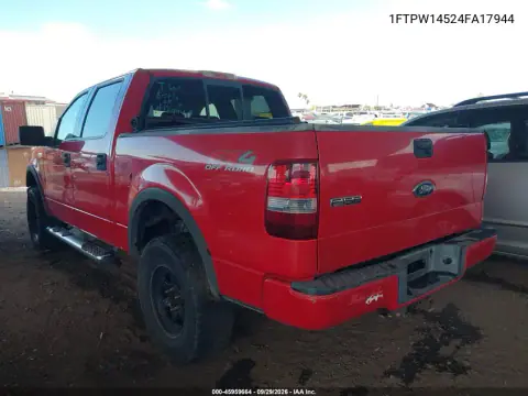 2004 Ford F-150 Fx4/Lariat/Xlt VIN 1FTPW14524FA17944 фото 4