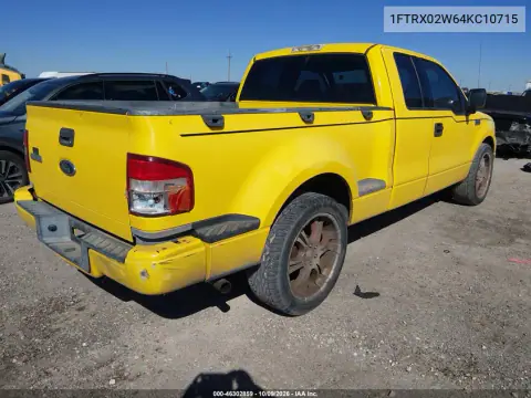 2004 Ford F-150 Stx/Xlt VIN 1FTRX02W64KC10715 фото 4