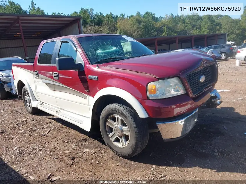 1FTRW12W86KC75920 Ford F-150 2006 — повреждение Передняя часть, фото до ремонта