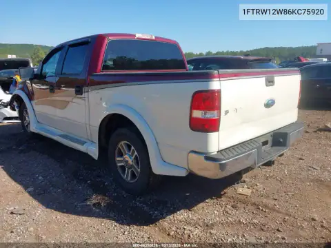 1FTRW12W86KC75920 — 2006 Ford F-150, фото 3 с аукциона IAAI, Передняя часть