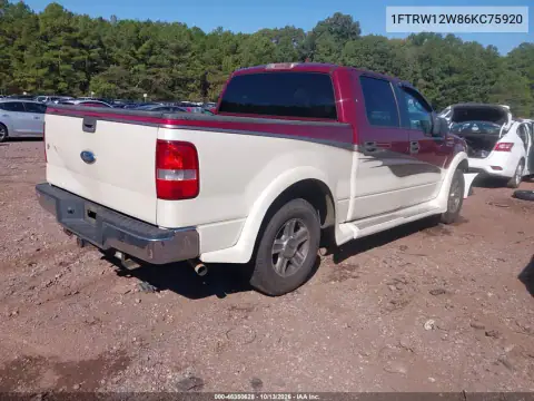 1FTRW12W86KC75920 — 2006 Ford F-150, фото 4 с аукциона IAAI, Передняя часть