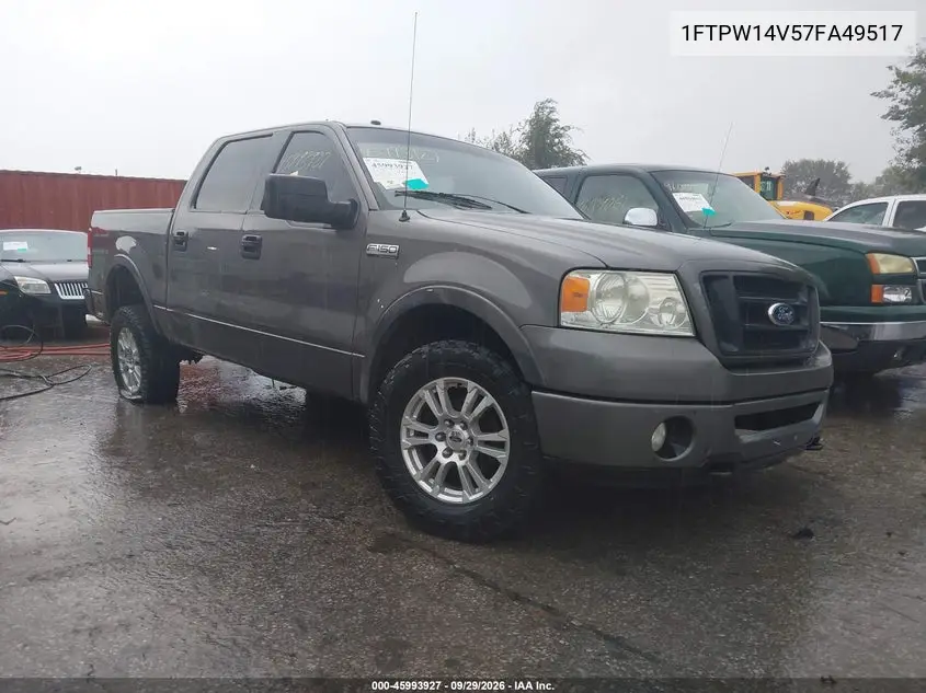 2007 Ford F-150 Fx4/Lariat/Xlt VIN 1FTPW14V57FA49517 фото 1