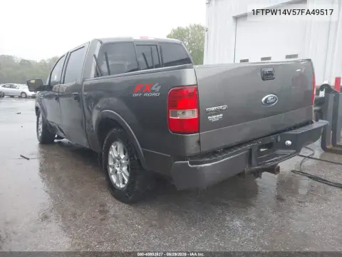 2007 Ford F-150 Fx4/Lariat/Xlt VIN 1FTPW14V57FA49517 фото 3