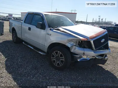 1FTRX12W77NA11259 — 2007 Ford F-150, Передняя часть, фото до ремонта