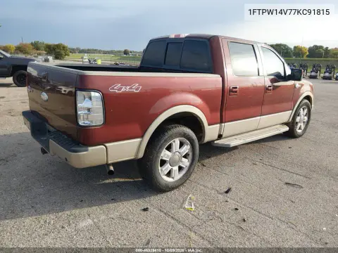2007 Ford F-150 Fx4/Lariat/Xlt VIN 1FTPW14V77KC91815 фото 5