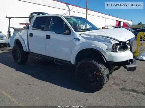 1FTPW14V27FB43726 — 2007 Ford F-150, Передняя часть, фото до ремонта