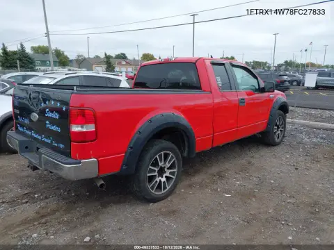 2008 Ford F-150 Stx/Xl/Xlt VIN 1FTRX14W78FC27833 фото 4