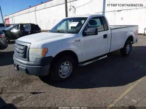 2010 Ford F-150 Stx/Xl/Xlt VIN 1FTMF1CW7AKB60136 фото 3
