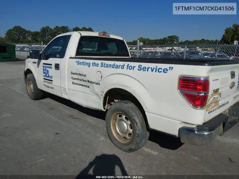 2012 Ford F-150 Xl VIN 1FTMF1CM7CKD41506 фото 3
