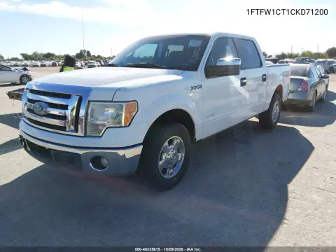 2012 Ford F-150 Xlt VIN 1FTFW1CT1CKD71200 фото 2