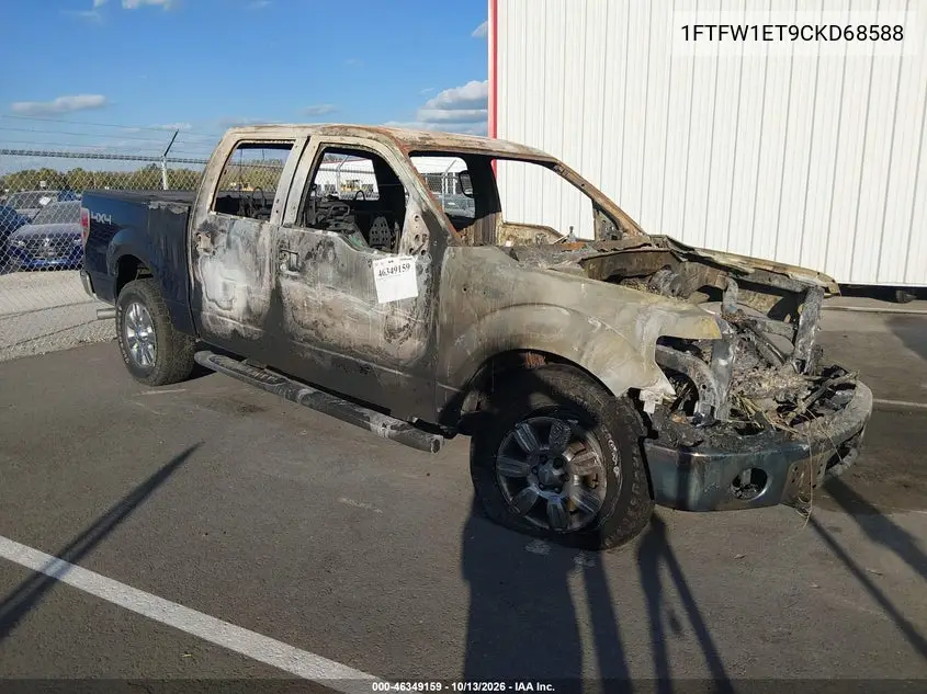 1FTFW1ET9CKD68588 Ford F-150 2012 — повреждение Внешний пожар, фото до ремонта