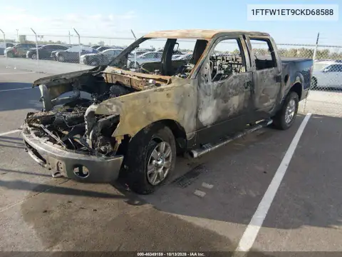 1FTFW1ET9CKD68588 — 2012 Ford F-150, фото 2 с аукциона IAAI, Внешний пожар