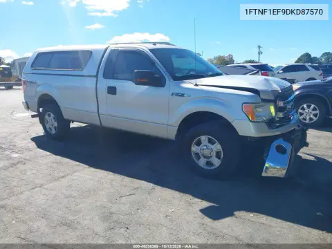 1FTNF1EF9DKD87570 — 2013 Ford F-150, Передняя часть, фото до ремонта
