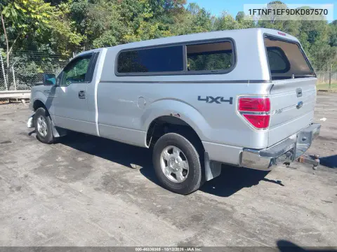 1FTNF1EF9DKD87570 — 2013 Ford F-150, Передняя часть, фото до ремонта