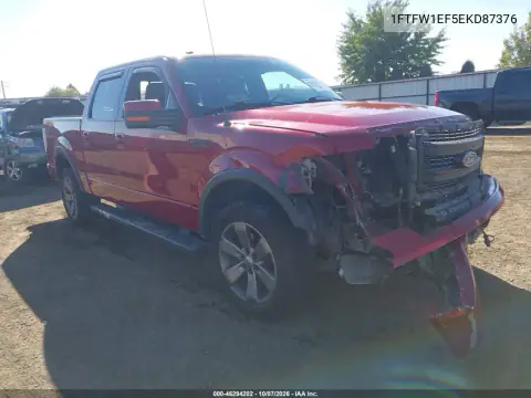 1FTFW1EF5EKD87376 — 2014 Ford F-150, Передняя часть, фото до ремонта