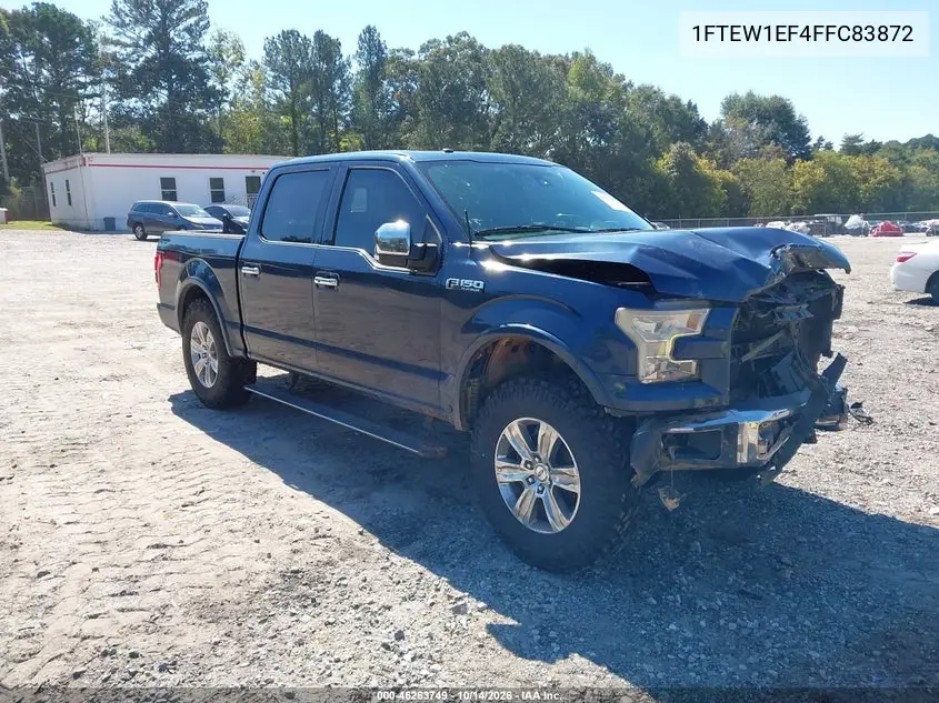 1FTEW1EF4FFC83872 Ford F-150 2015 — повреждение Передняя часть, фото до ремонта
