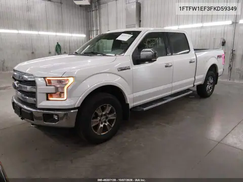 2015 Ford F-150 Lariat VIN 1FTFW1EF3FKD59349 фото 3