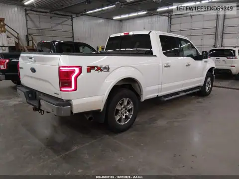 2015 Ford F-150 Lariat VIN 1FTFW1EF3FKD59349 фото 5