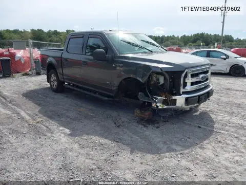 1FTEW1EG4GFC19602 — 2016 Ford F-150, Передняя часть, фото до ремонта