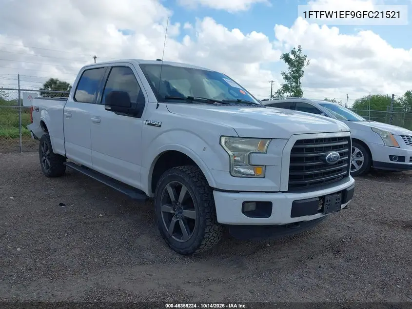 1FTFW1EF9GFC21521 — 2016 Ford F-150, фото 2 с аукциона IAAI, Левый и правый бока