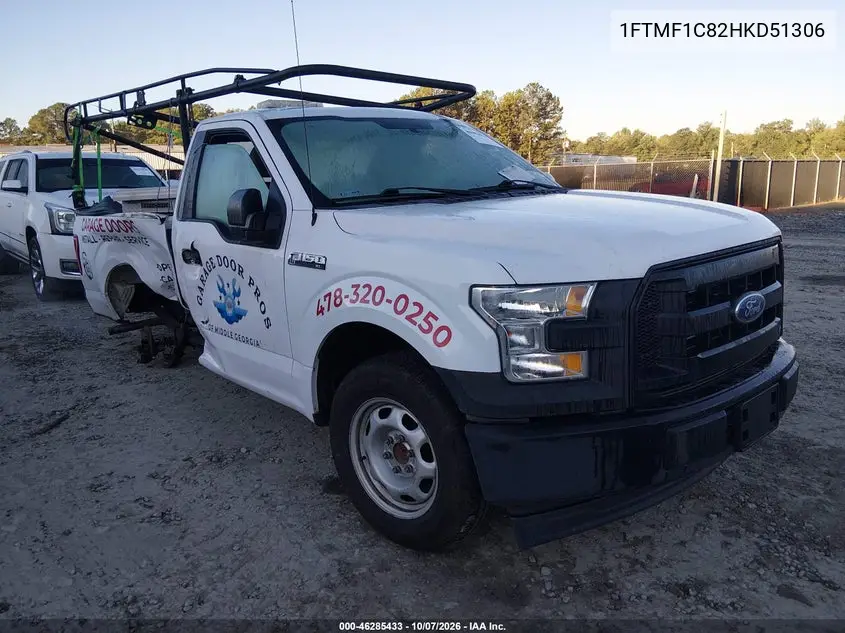 2017 Ford F-150 Xl VIN 1FTMF1C82HKD51306 фото 2