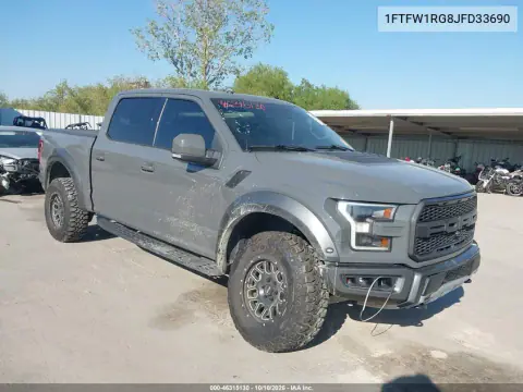 1FTFW1RG8JFD33690 — 2018 Ford F-150, Передняя часть, фото до ремонта
