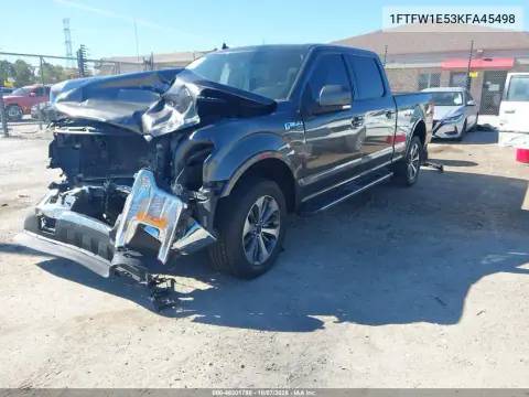 2019 Ford F-150 Lariat VIN 1FTFW1E53KFA45498 фото 3
