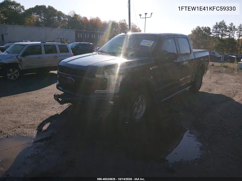 1FTEW1E41KFC59330 — 2019 Ford F-150, фото 2 с аукциона IAAI, Повреждение рамы