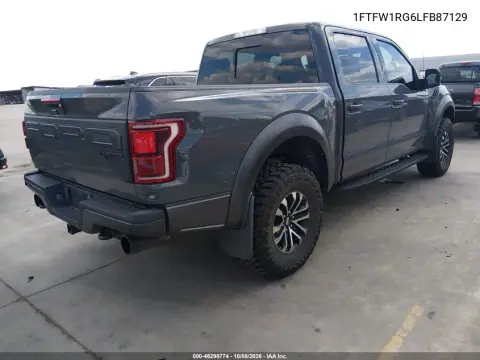 2020 Ford F-150 Raptor VIN 1FTFW1RG6LFB87129 фото 5