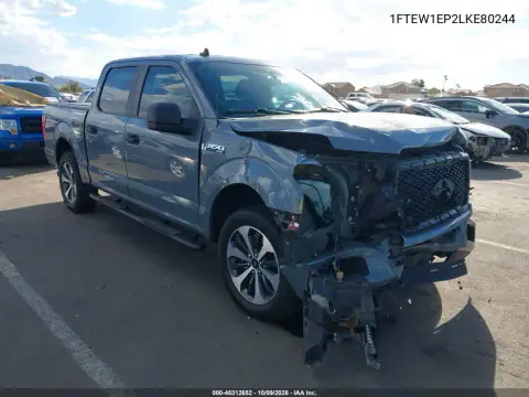 1FTEW1EP2LKE80244 — 2020 Ford F-150, Передняя часть, фото до ремонта