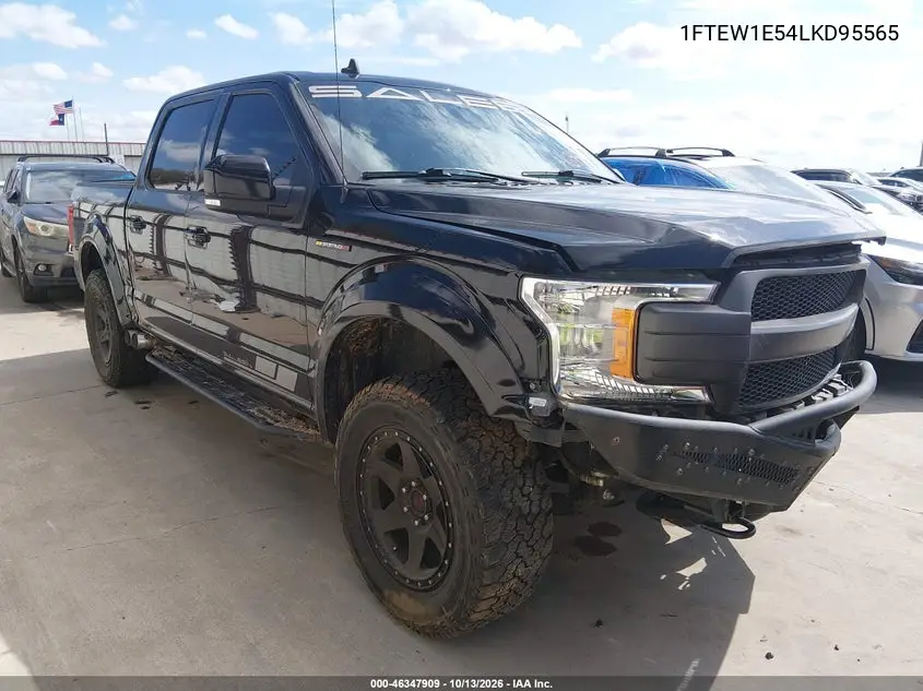 1FTEW1E54LKD95565 — 2020 Ford F-150, фото 2 с аукциона IAAI, Повреждение двигателя