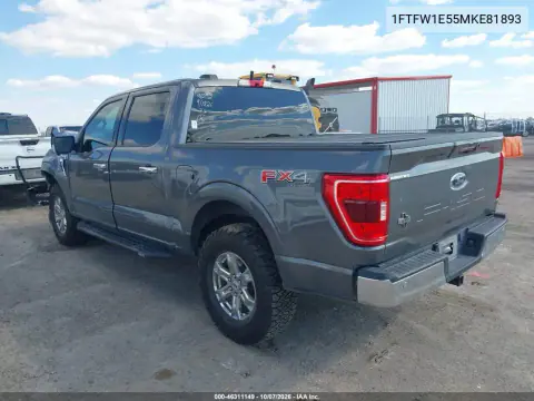 2021 Ford F-150 Xlt VIN 1FTFW1E55MKE81893 фото 4