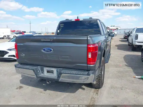 2021 Ford F-150 Xlt VIN 1FTFW1E55MKE81893 фото 5