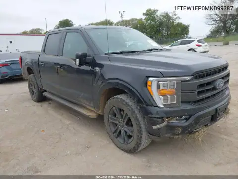1FTEW1EP0MKD99387 — 2021 Ford F-150, Передняя часть, фото до ремонта