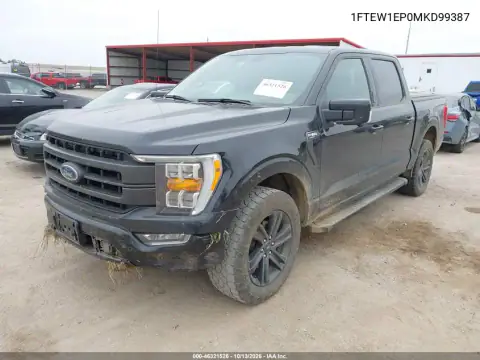 1FTEW1EP0MKD99387 — 2021 Ford F-150, фото 3 с аукциона IAAI, Передняя часть